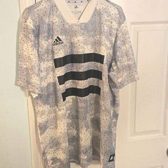 Mens camouflage Adidas soccer shirt men's size large - Picture 1 of 8